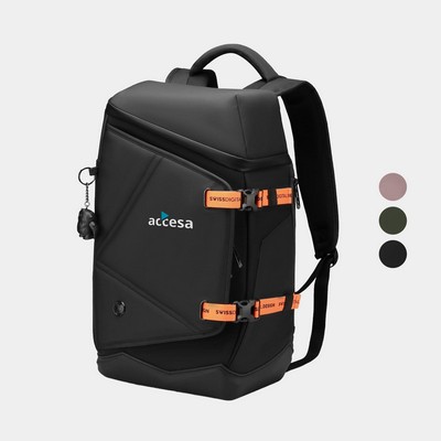 SwissDigital® SEON RFID USB Charging Port Waterproof Backpack